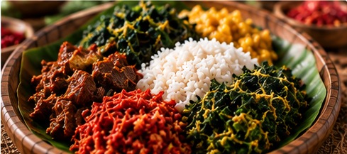 Sri Lankan rice and curry